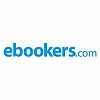 Ebookers.com-tekstilogo sinisellä valkoista taustaa vasten.
