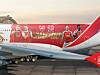 Erikoisteipattu Emiratesin lentokone.